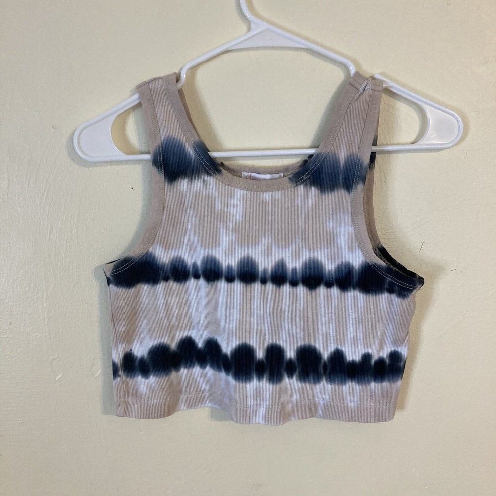 GB Girls Juniors Size Large Cotton Tie Dye Crop Top Tank Top